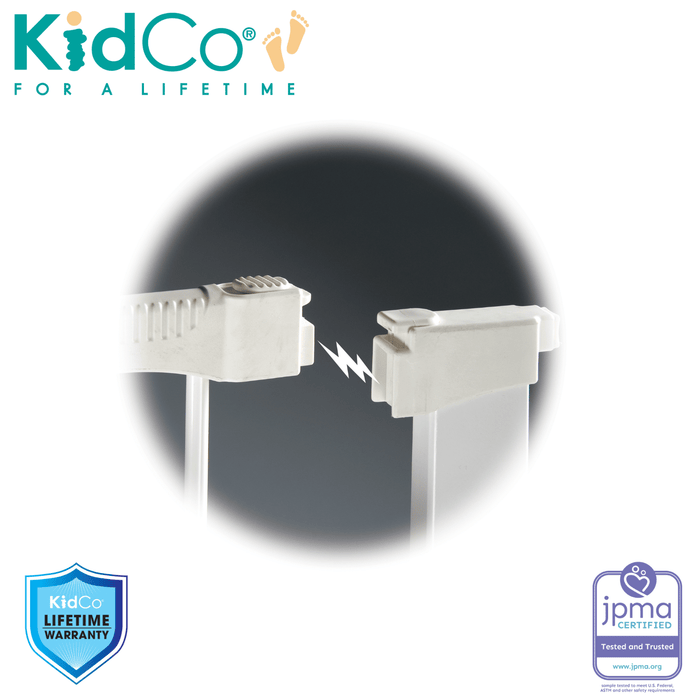 KidCO Tall and Wide Auto Close Gateway White G1200