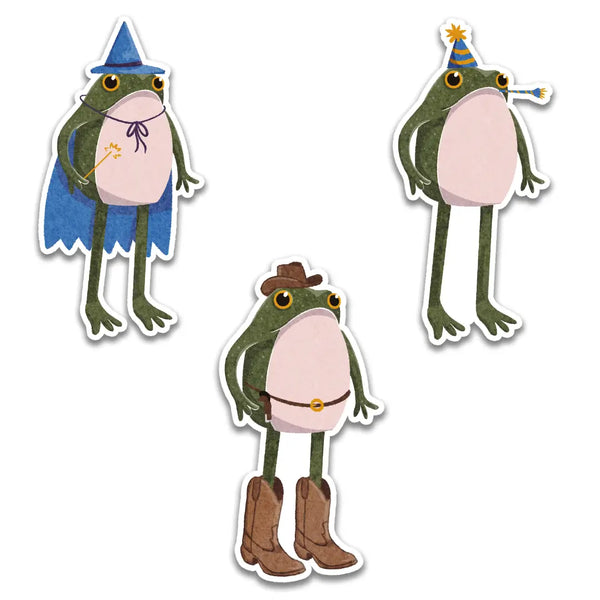 Stick With Finn Frog Trio Sticker Bundle