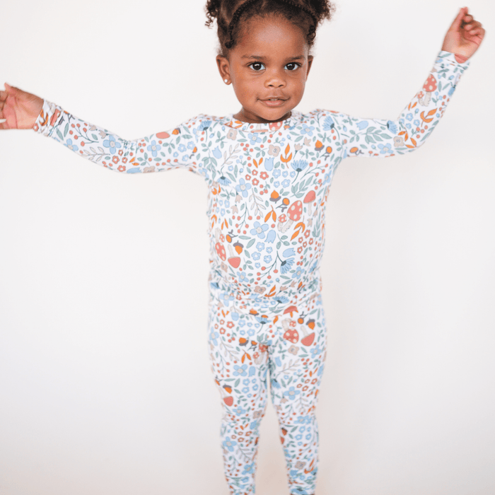 bug + bean kids Bamboo 2-Piece Set in Fall Floral