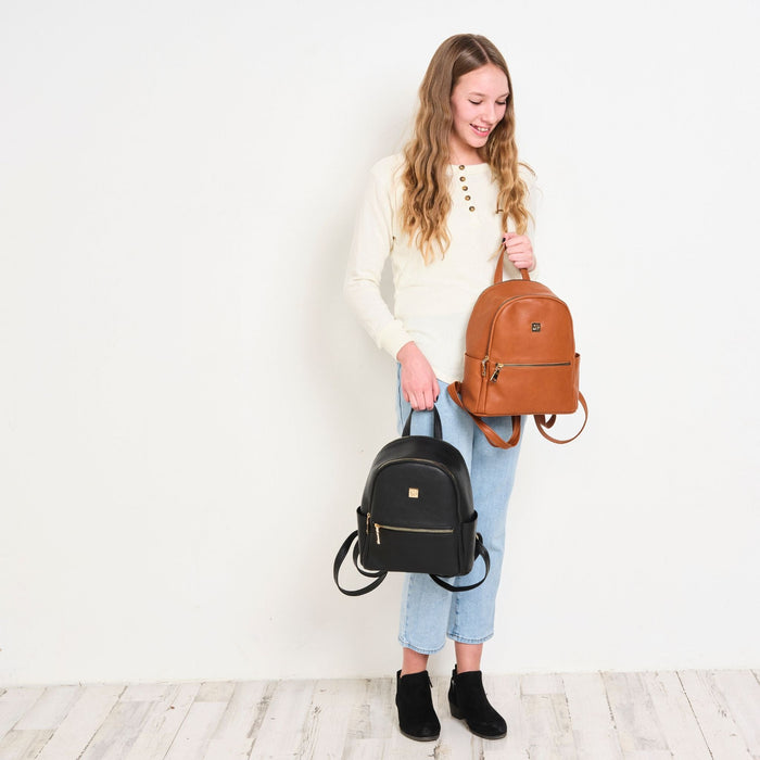 Sleepy Panda Vegan Leather Mini Backpack