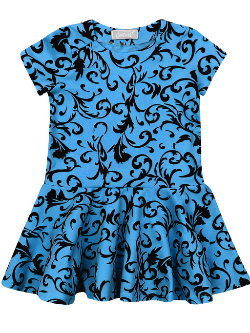 Mia Belle Girls Dreamy Daywear Velvet Brocade Dress by Kids Couture