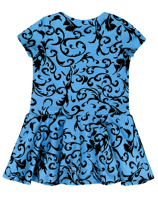 Mia Belle Girls Dreamy Daywear Velvet Brocade Dress by Kids Couture