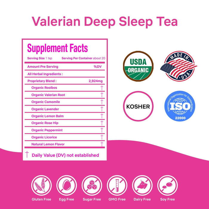 Secrets Of Tea Valerian Sleep Tea