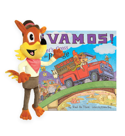 MerryMakers ¡Vamos! Let's Cross the Bridge Little Lobo Plush Doll & Book