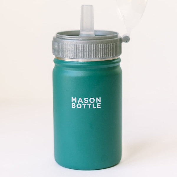 Mason Bottle Stainless Steel Straw Cup, 16oz