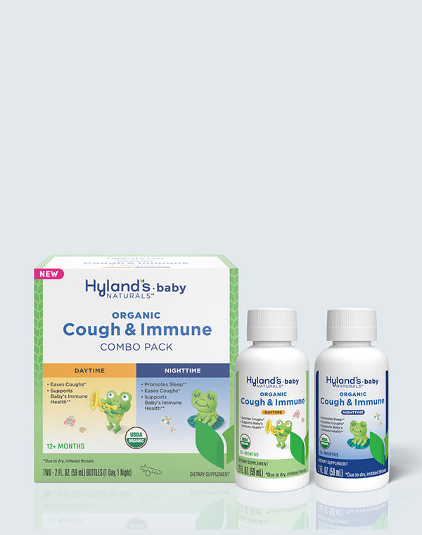 Hyland's Naturals Baby Organic Cough & Immune Combo Pack Daytime/Nighttime 2-2fz