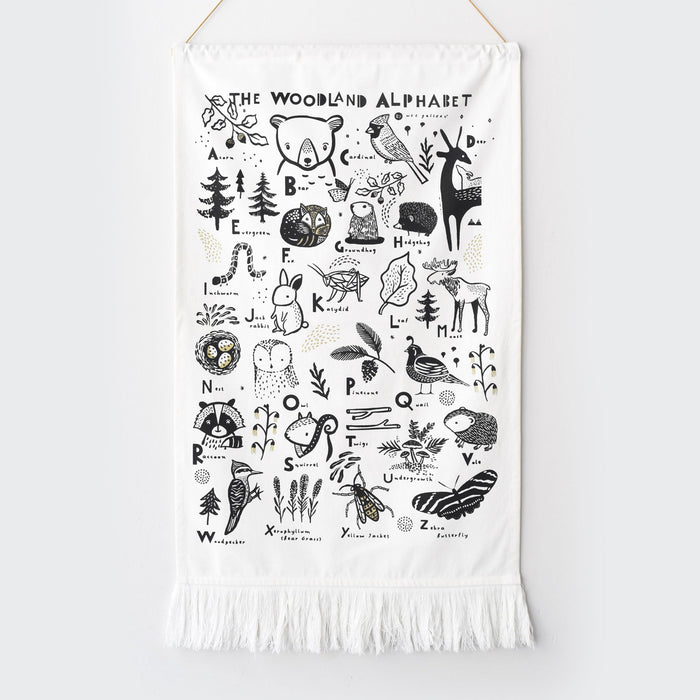 Wee Gallery Woodland Alphabet Printed Tapestry