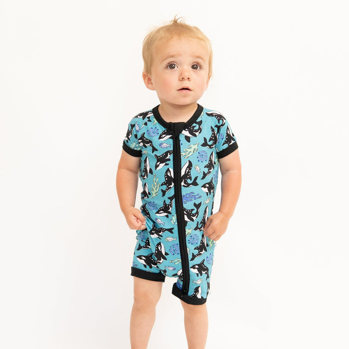 Monkeeroos Under The Sea Shortie Romper