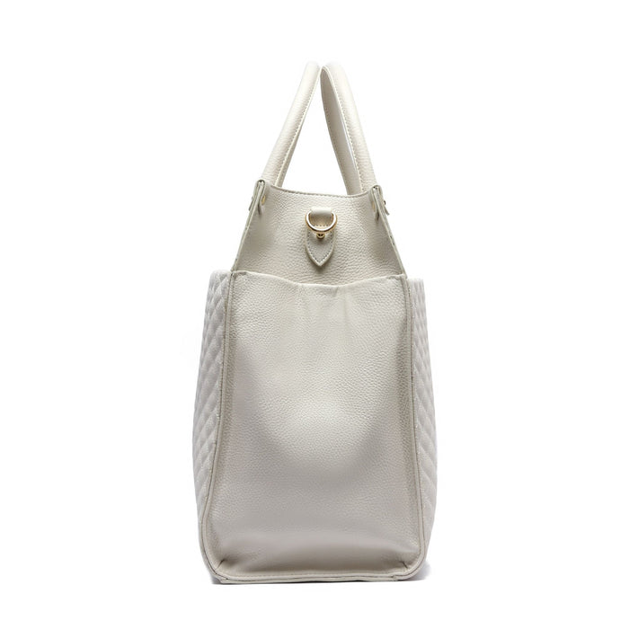 Luli Bebé Monaco Tote Bag | Pearl White