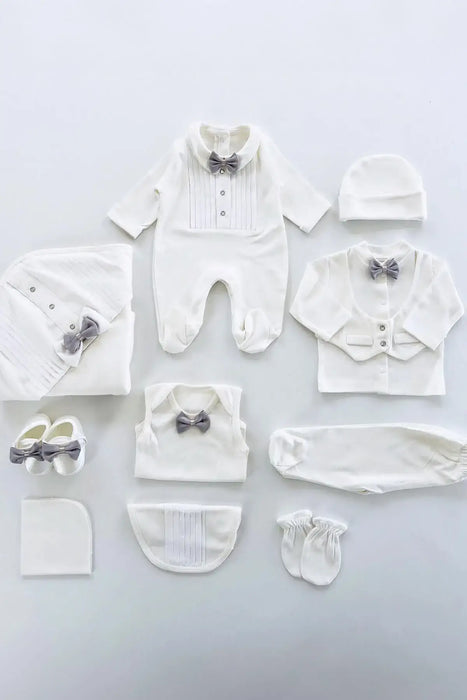 THA Dressing William Newborn White Coming Home Set (10 pcs)