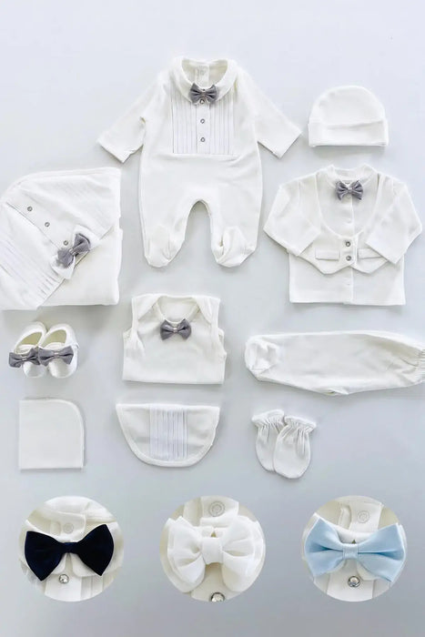 THA Dressing William Newborn White Coming Home Set (10 pcs)