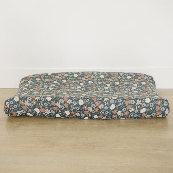 Mebie Baby Midnight Floral Print Muslin Changing Pad Cover