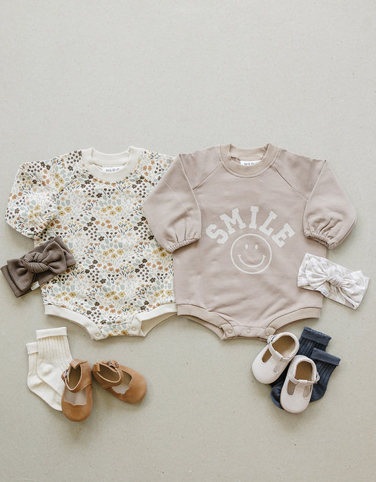 Mebie Baby Bloom French Terry Bodysuit