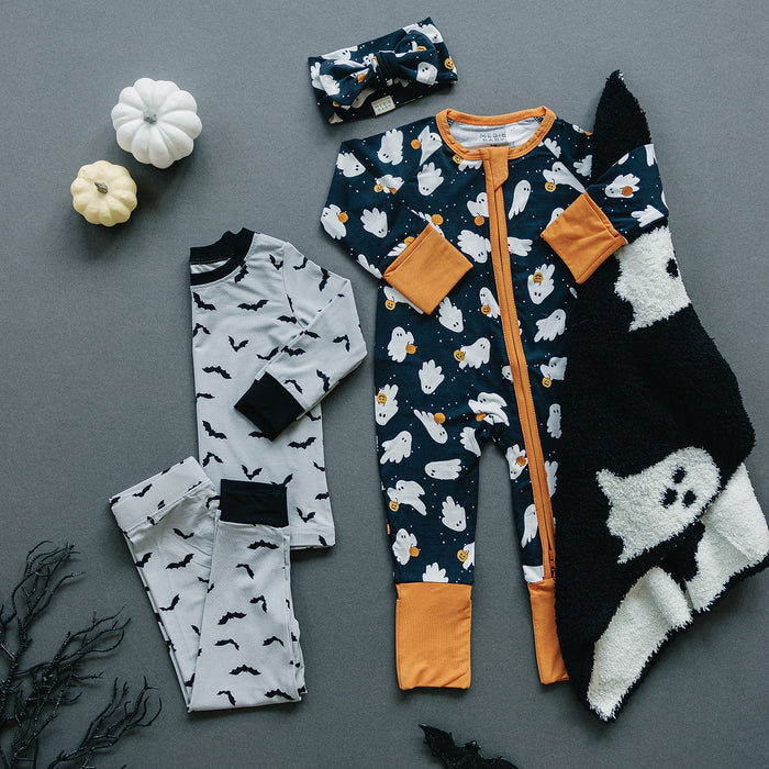 Mebie Baby Ghosts Bamboo Zipper