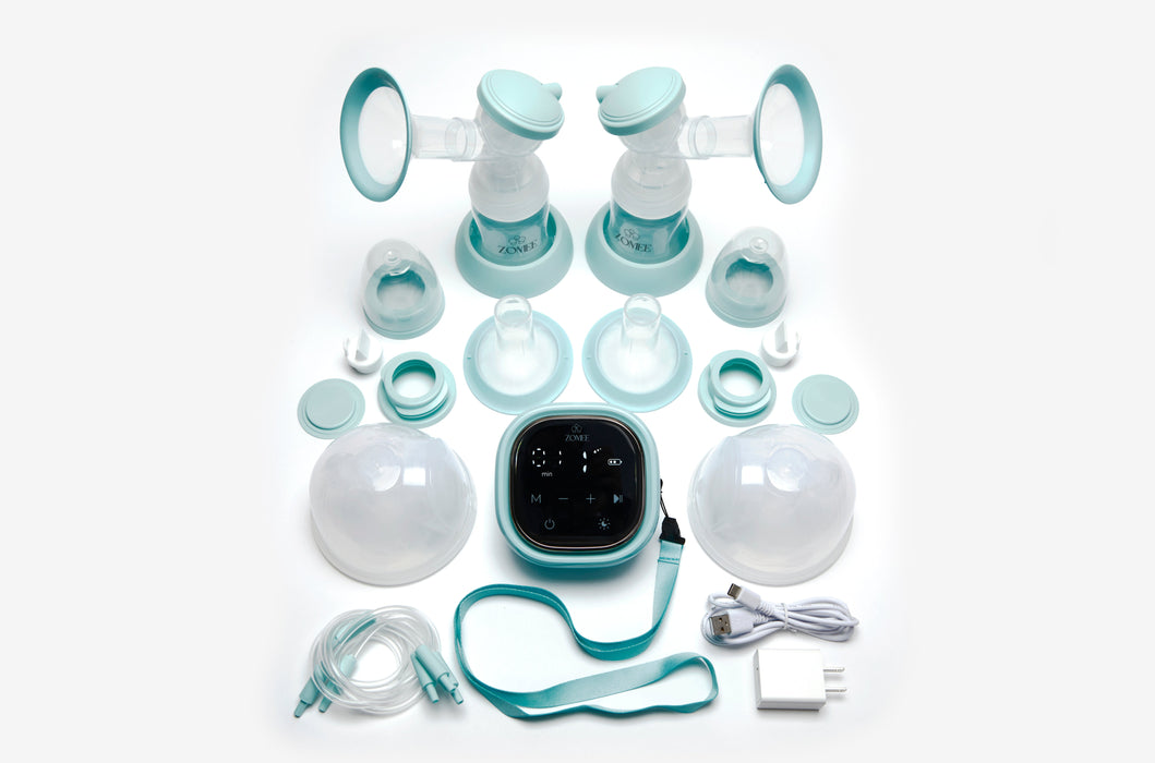 Zomee Z2 Pump &  Silicone Hands Free Collection Cups Bundle