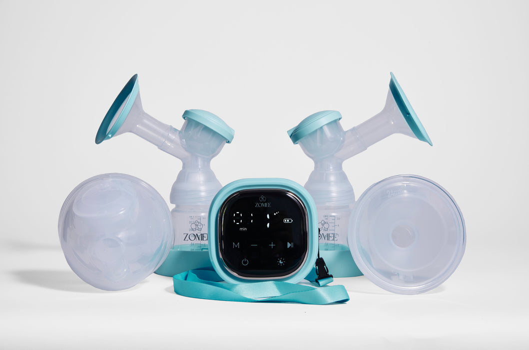 Zomee Z2 Pump &  Silicone Hands Free Collection Cups Bundle