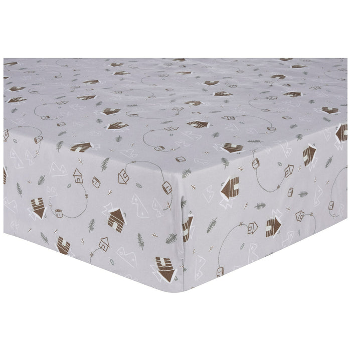 Sammy & Lou Mountain Cabin Microfiber Fitted Sheets