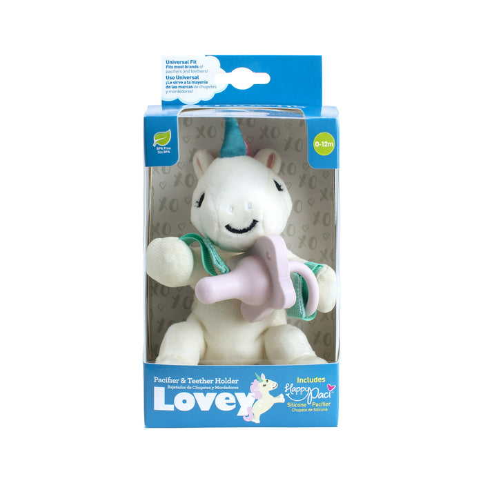Dr. Brown's Lovey Plush Unicorn Pacifier & Teether Holder