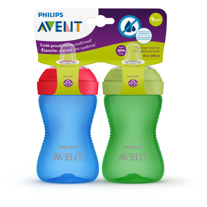 Philips Avent My Grippy Spout Cup Blue & Green 10 oz. 2 pack