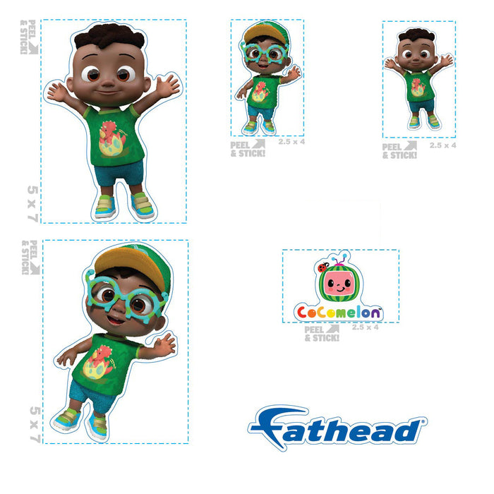 Fathead Cody Minis        - Officially Licensed CoComelon Removable     Adhesive Decal