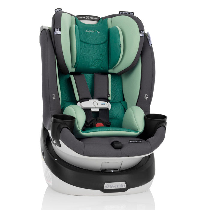 Evenflo® Revolve360 Slim 2-in-1 Rotational Car Seat with Green & Gentle Fabric