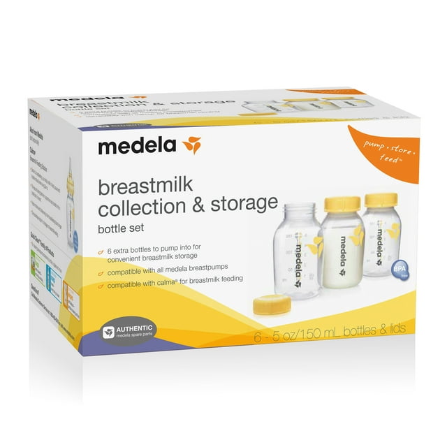 Medela Breast Milk Collection & Storage Bottles 5oz 6 pack