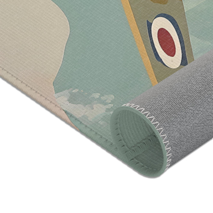 TeepeeJoy Kids and Nursery Airplane Area Rug - Ace Flyer