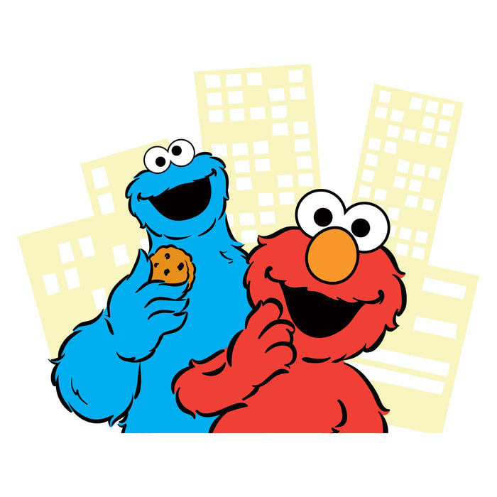 Fathead Group 3 Window Cling - Officially Licensed Sesame Street Removable Window Static Decal