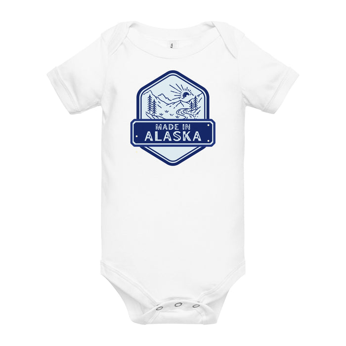 Little Hometown Alaska Baby Onesie