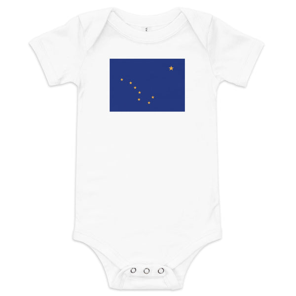 Little Hometown Alaska Stars Baby Onesie