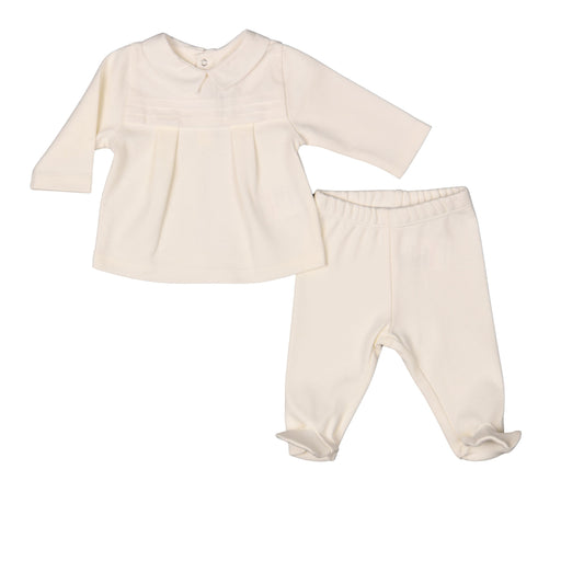 Bebe Sweeny ALBAN | Baby Boys Ivory Organic Cotton Babygrow Set