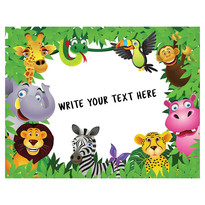 Fathead Jungle: Animals Dry Erase - Removable Wall Adhesive Decal