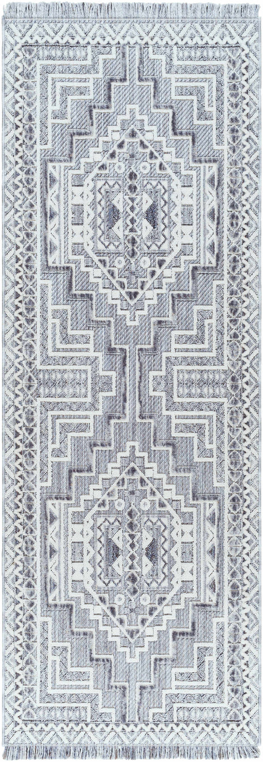 Hauteloom Alya Textured Medallion Fringe Rug - Limited Edition