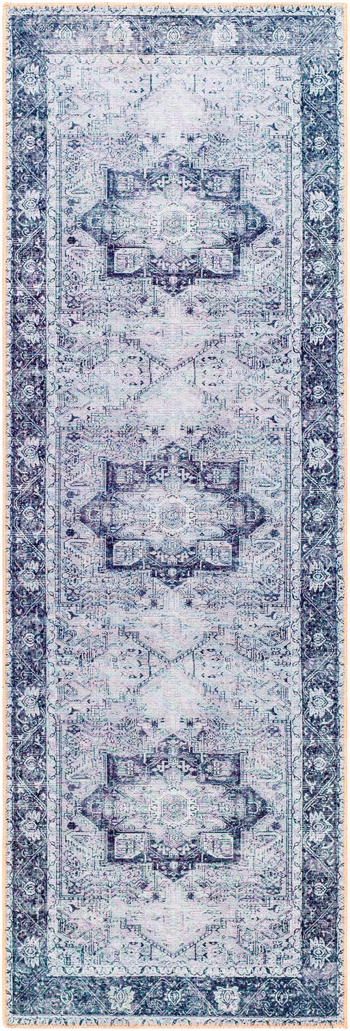 Hauteloom Rosman Gray Washable Area Rug