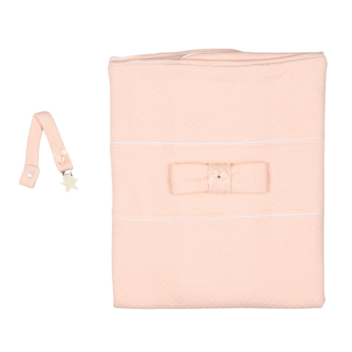 Bebe Sweeny ANAEL | Girls Cloud Pink Blanket & Pacifier-clip