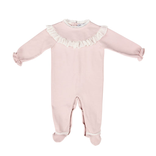 Bebe Sweeny ANAIS | Girls Pink Cotton Babygrow