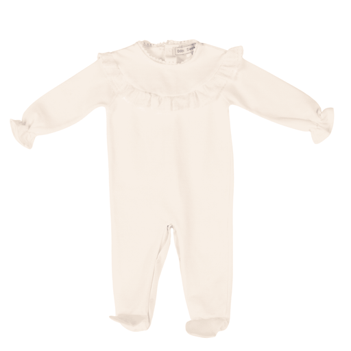 Bebe Sweeny ANAIS | Baby Girls Ivory Cotton Babygrow