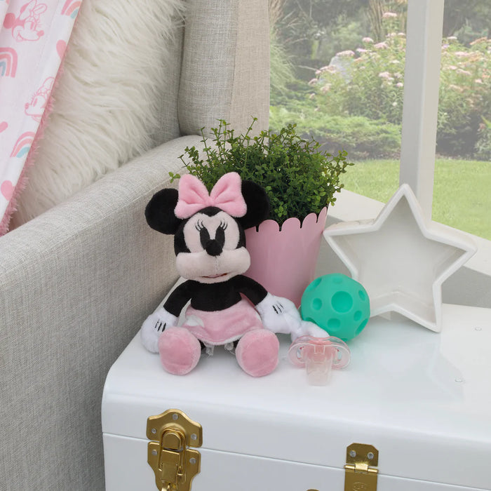 Disney Minnie Mouse with Polka Dot Skirt Plush Buddy Pacifier Holder