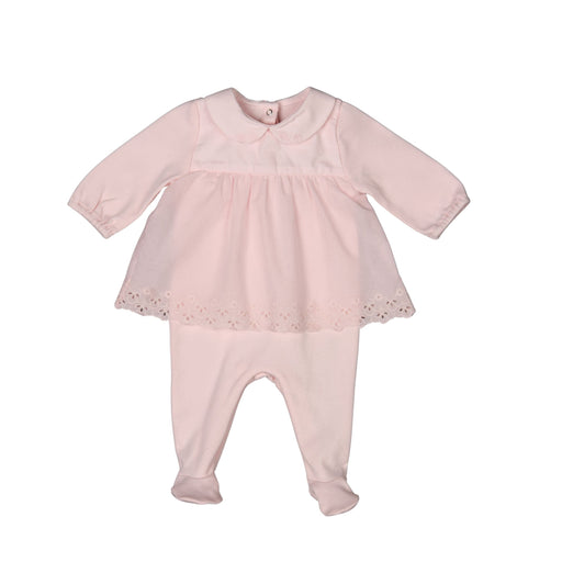 Bebe Sweeny ANOUCK | Girls Pink Organic Cotton Babygrow