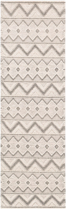 Hauteloom Whittington Gray&Cream Wool Rug - Clearance