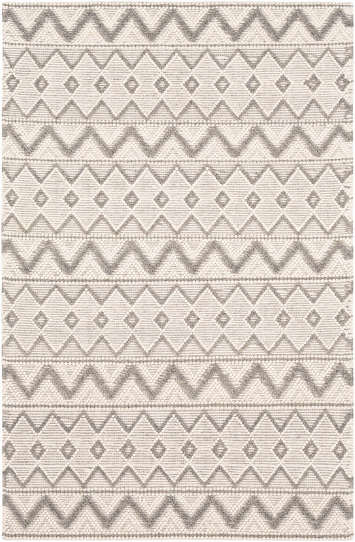 Hauteloom Whittington Gray&Cream Wool Rug - Clearance