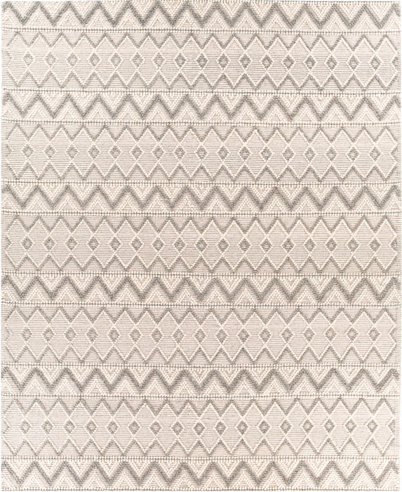 Hauteloom Whittington Gray&Cream Wool Rug - Clearance