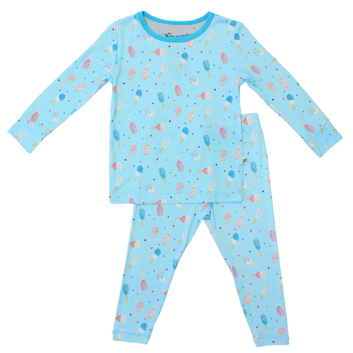 Free Birdees Aqua Popsicles Long Sleeve Pajama Set (6M-12Y)