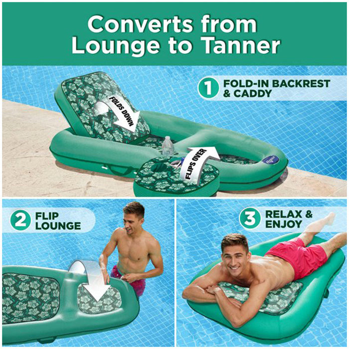 Aqua Leisure Campania Inflatable 2in1 Float, Floral & SwimSchool Baby Boat Float