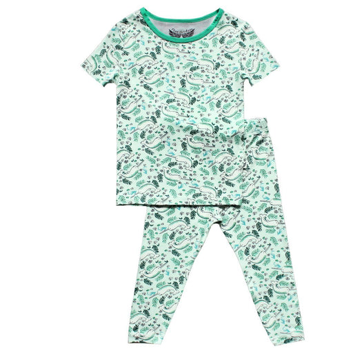 Free Birdees Aquamarine Narwhals Short Sleeve Pajama Set (6M-12Y)