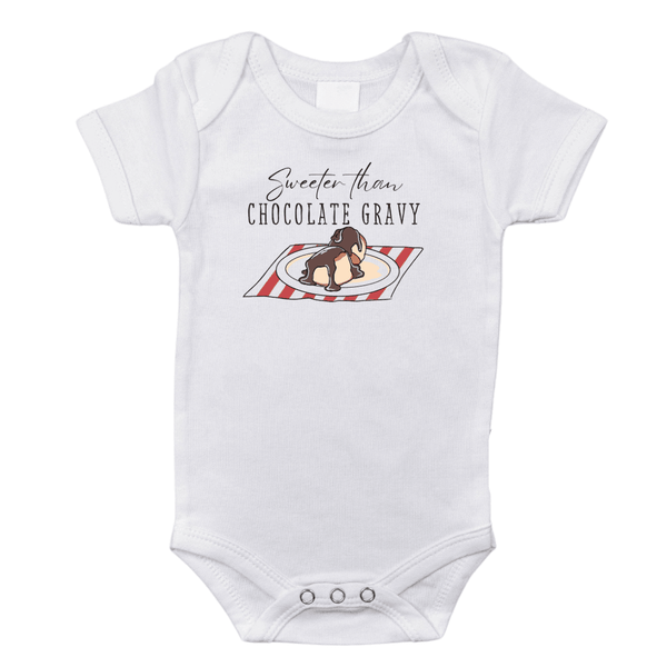 Little Hometown Arkansas Chocolate Gravy Baby Onesie