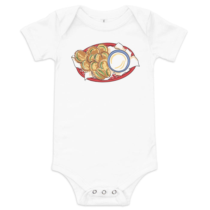 Little Hometown Arkansas Fried Pickle Baby Onesie