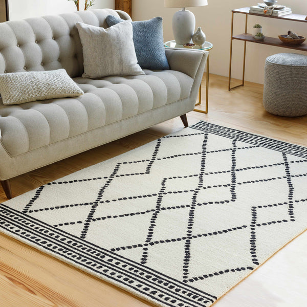 Hauteloom Tamayo Cream&Black Wool Rug