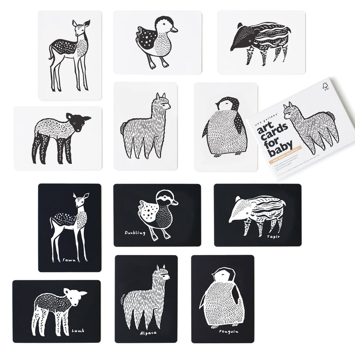 Wee Gallery Art Cards for Baby - Baby Animals Collection