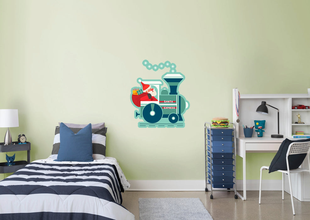 Fathead Nursery:  Santa Express Icon        -   Removable Wall   Adhesive Decal